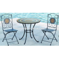 Mosaic 3pc Bistro Set Conjunto de silla de mesa mosaico